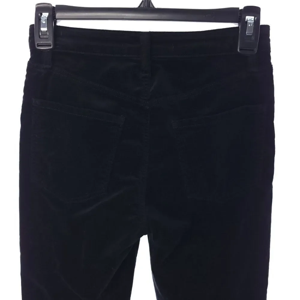 J Brand Maria High Rise Skinny Velvet Black Jeans Womens Size 25 MPO-2769